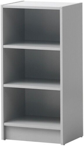 Essentials Small Narrow Bookcase - Light Grey