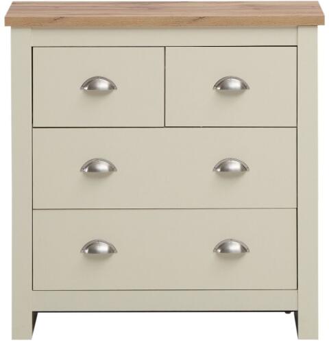 Lisbon 3 Piece Bedroom Set (3 Door Wardrobe, 2+2 Chest, 2 ...